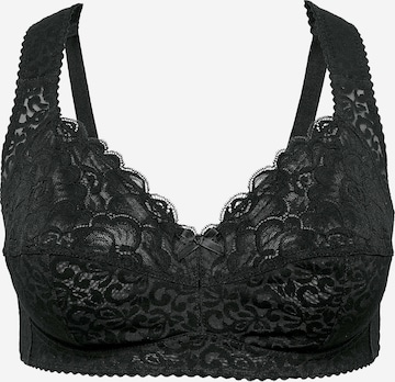 SHEEGO T-shirt Bra in Black: front