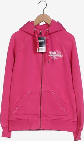 PEAK PERFORMANCE Sweatshirt & Zip-Up Hoodie in S in Pink: front