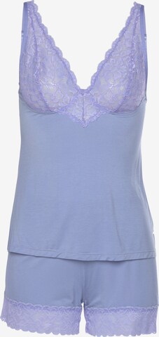 LASCANA Rövidek 'Summer Lace' - lila: elől