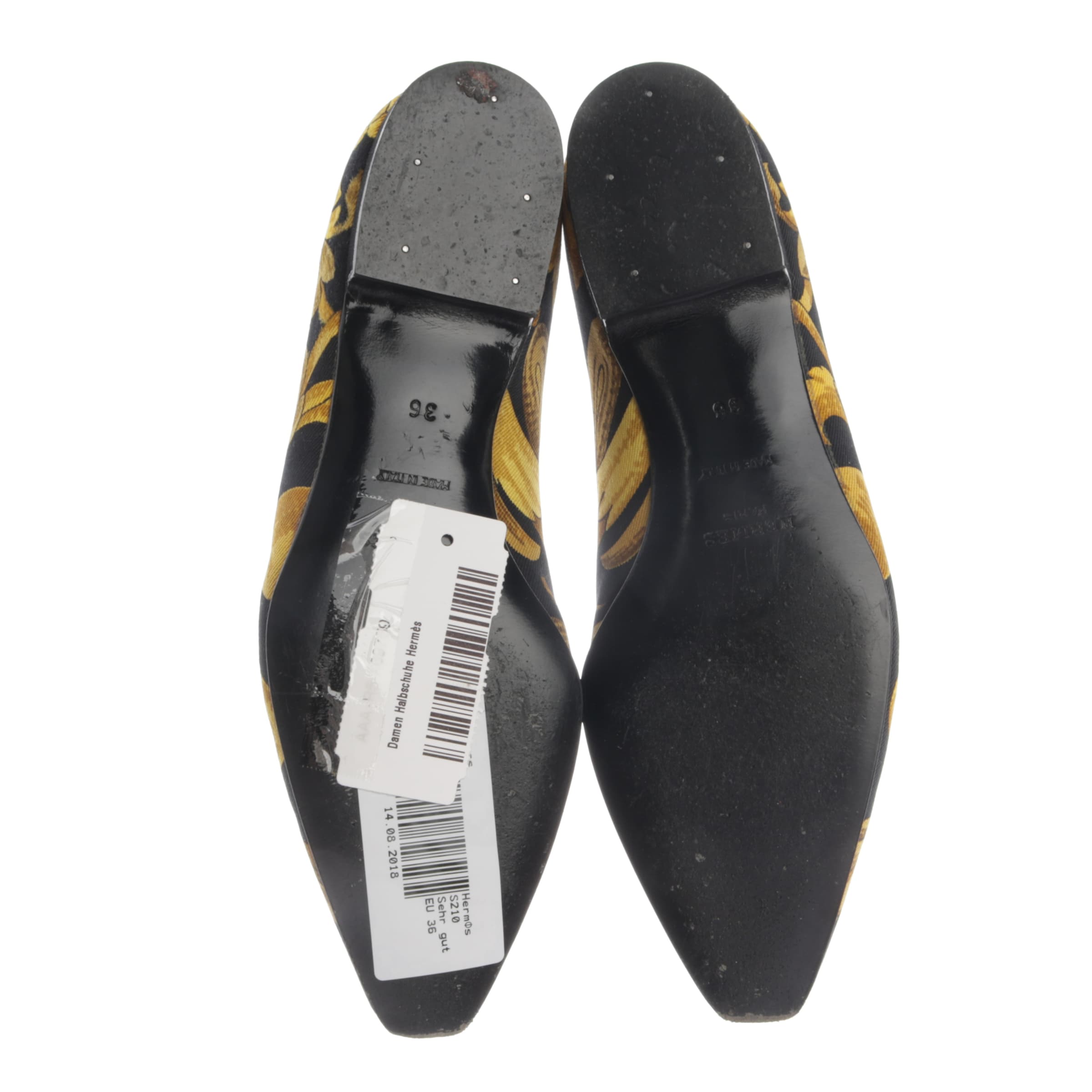 HERMÈS Flats & Loafers in 36 in Yellow