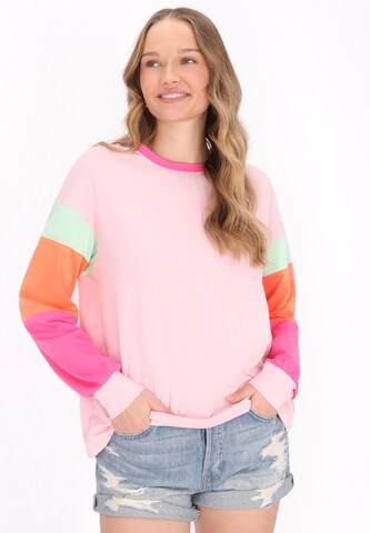 MYMO Shirt 'Back To School' in Pink: front