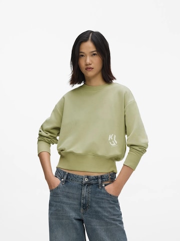 KARL LAGERFELD JEANS - Sudadera en verde: frente
