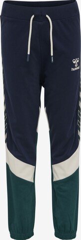 Hummel Tapered Broek 'Bradley' in Blauw: voorkant