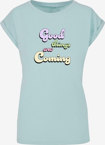 Merchcode T-Shirt 'Good Things' in Blau: predná strana