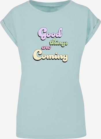 Merchcode T-Shirt 'Good Things' in Blau: predná strana