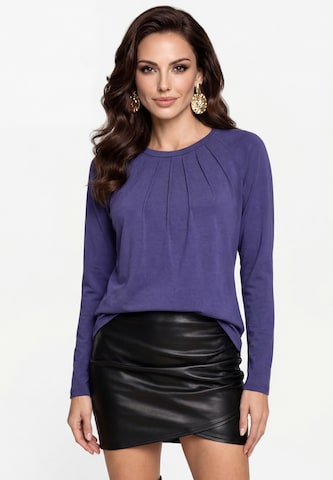 faina Shirt in Blau: Vorderseite