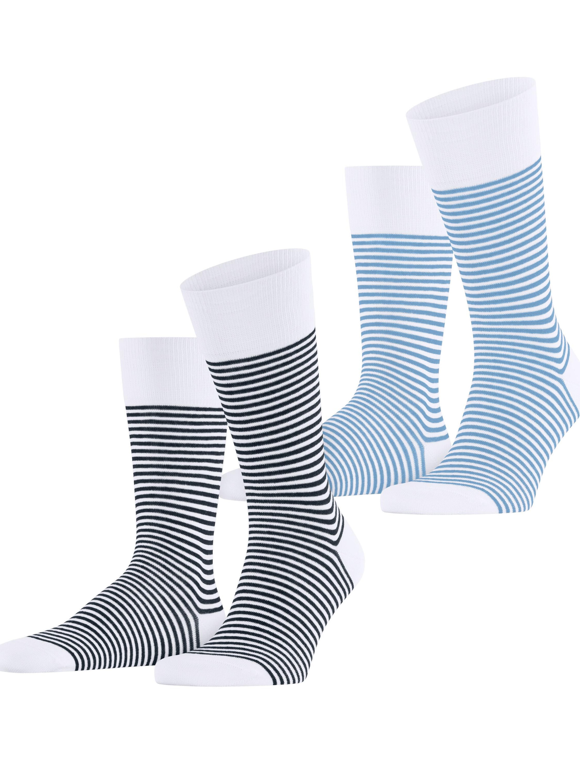 ESPRIT Socks 'Fine Line 2-Pack' in Mixed colors: front
