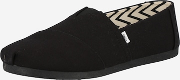 TOMSSlip On cipele 'ALPARGATA' - crna boja: prednji dio