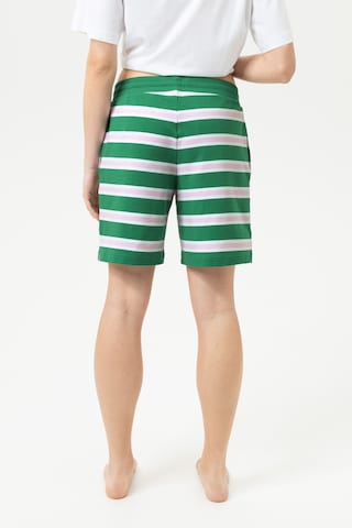 Mey Pajama pants 'Touchline Stripes' in Green