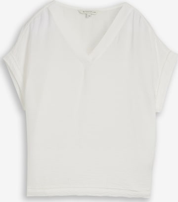 TOM TAILOR - Blusa en blanco: frente