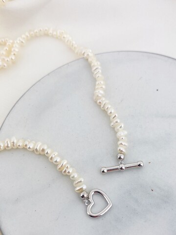 Hey Happiness Kette 'Heart' in Silber