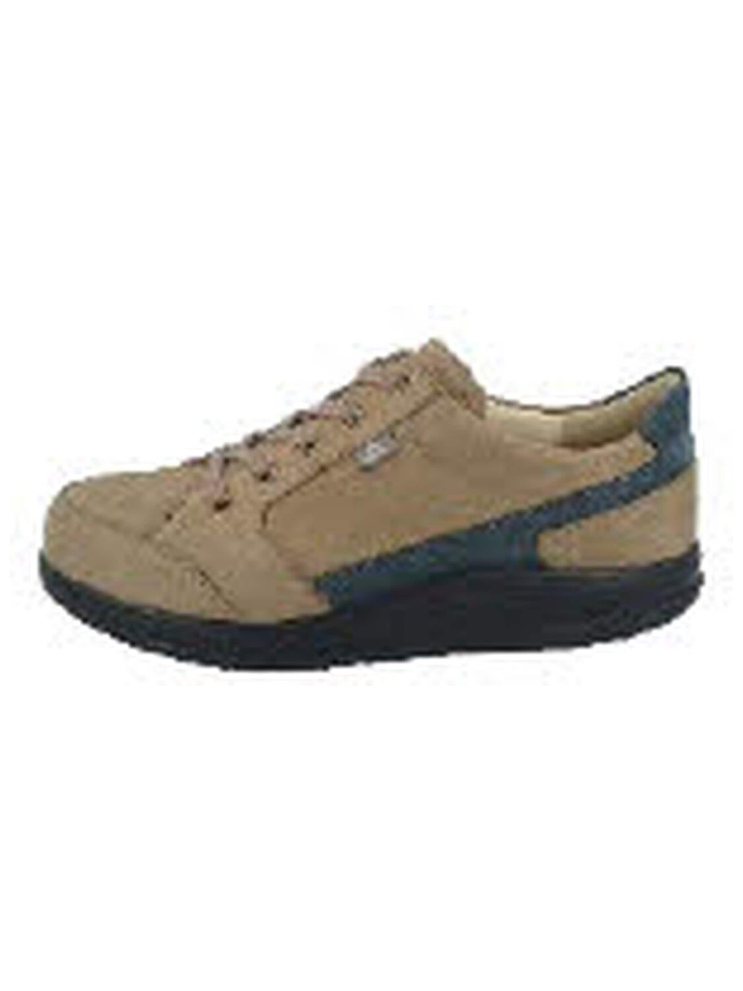 Finn Comfort Låg sneaker 'Komfort Schnürschuh Herren 01174 902922 Nubukleder in braun' i brun: framsida