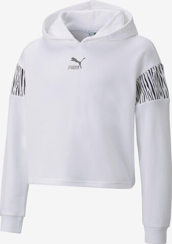 PUMA Sweatshirt 'Summer Roar' in White: front