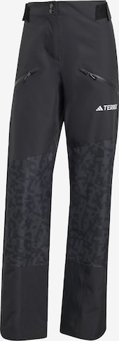 ADIDAS TERREX Regular Outdoor trousers 'Terrex Xperior' in Black: front