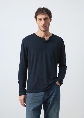 MANGO MAN Shirt 'Panaml' in Blue: front