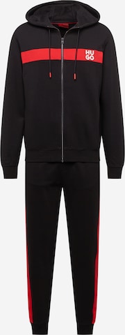 HUGO Red - Fato de jogging 'DapieDoaky' em preto: frente