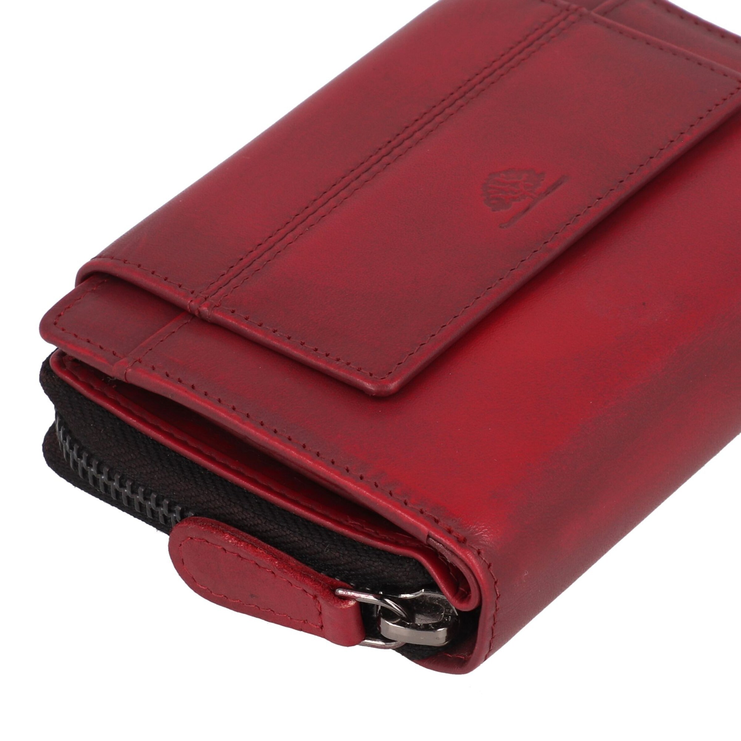 Portamonete 'Destressed' di GREENBURRY in rosso