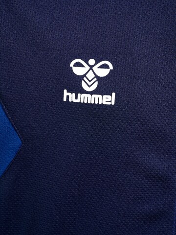 Hummel Athletic Zip-Up Hoodie 'Authentic' in Blue