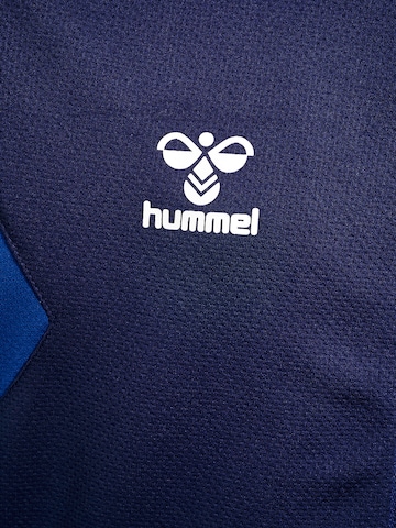 Hummel Athletic Zip-Up Hoodie 'Authentic' in Blue
