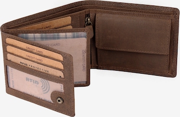 Benthill Wallet in Brown: front