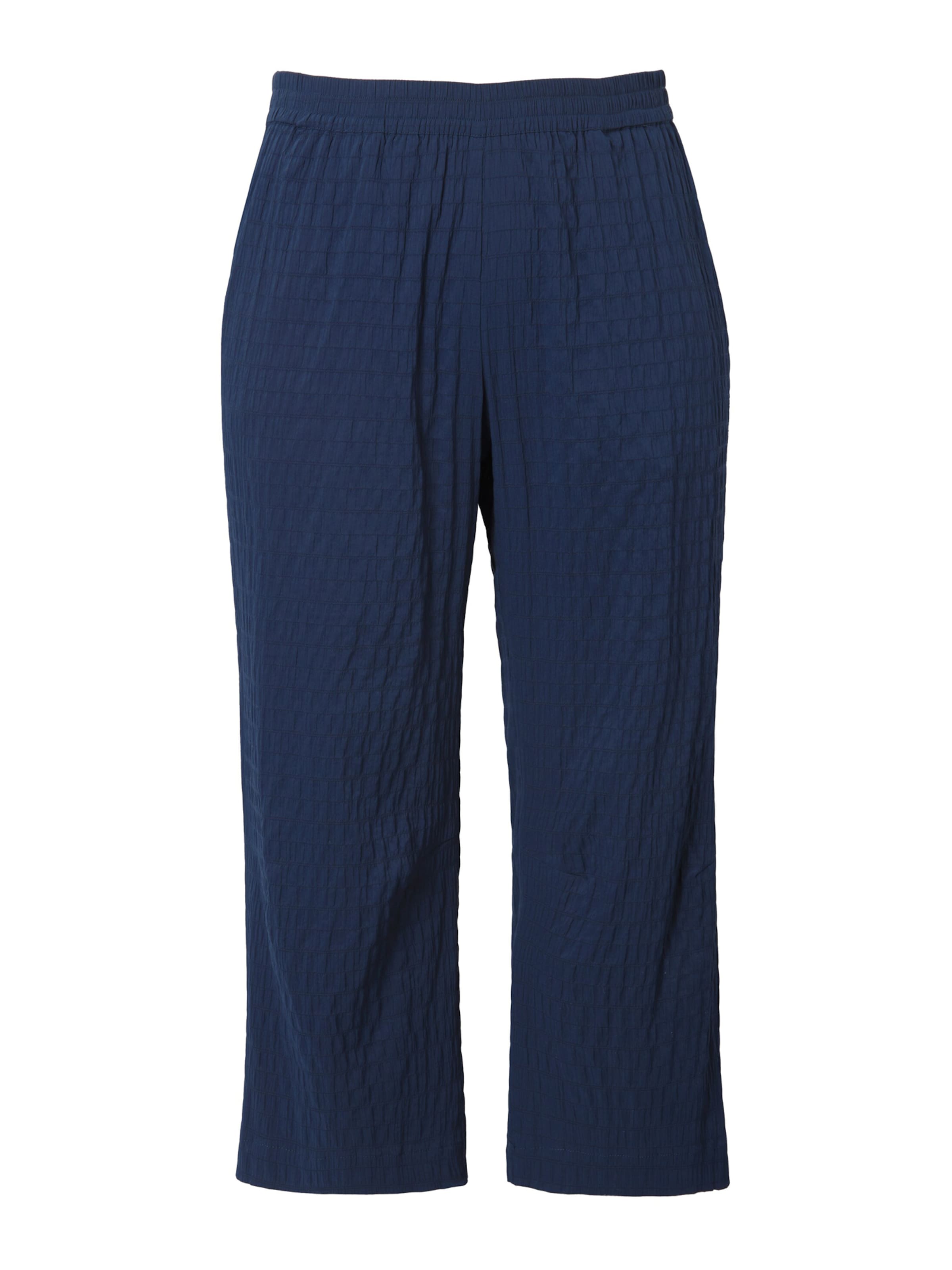 Ulla Popken Loosefit Broek in Blauw: voorkant