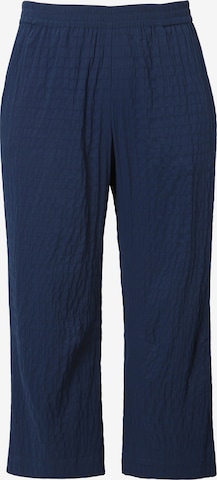 Pantalon Ulla Popken en bleu : devant