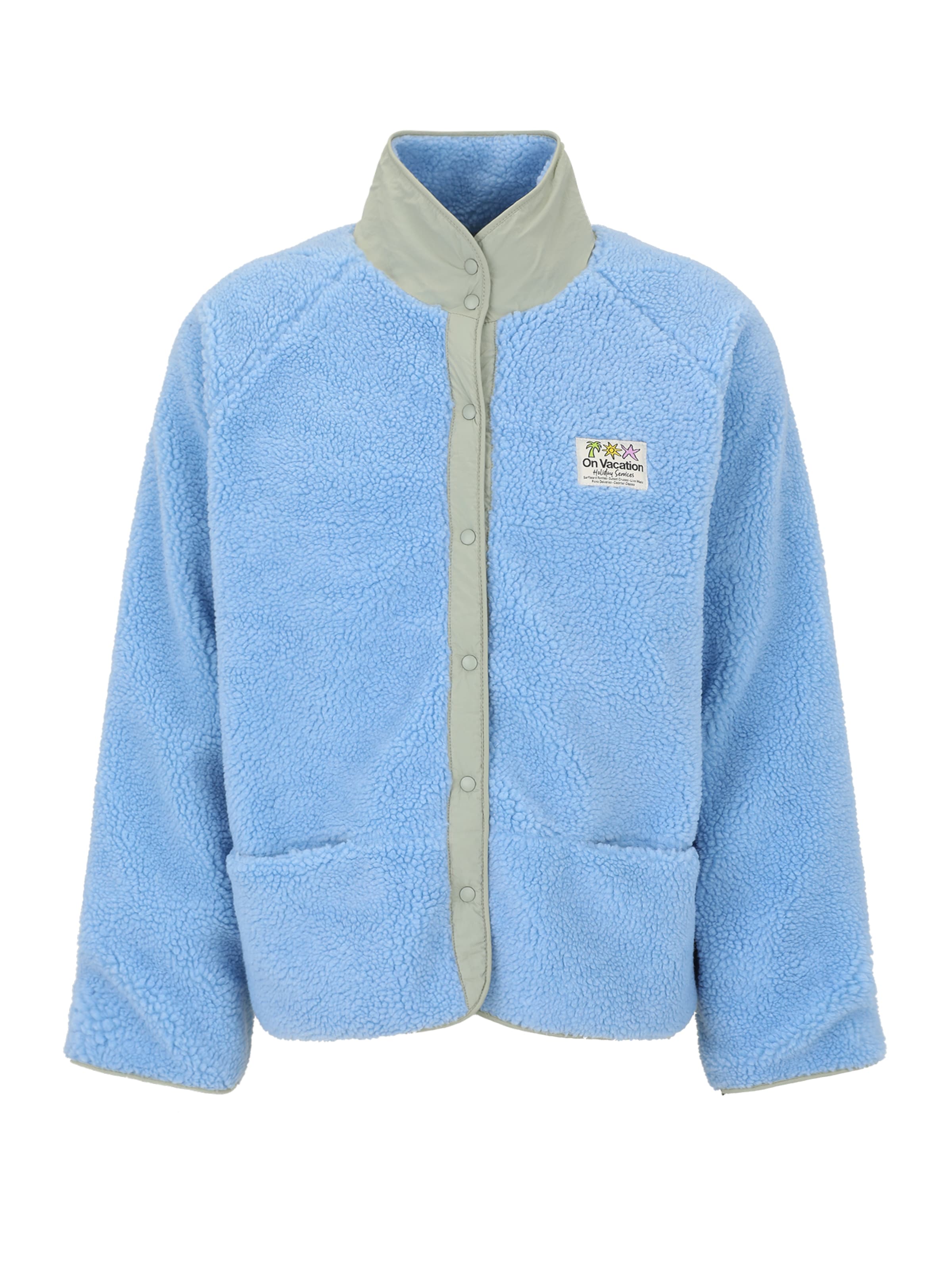 On Vacation Fleece jacket in Blue: front