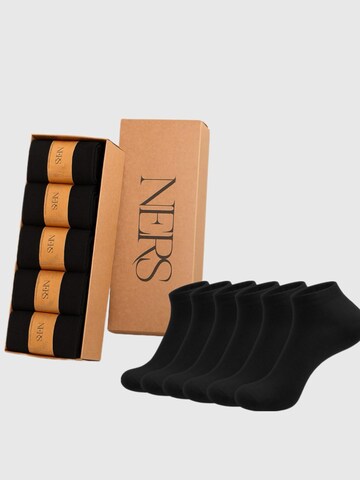 NERS Ankle Socks 'Velor' in Black: front