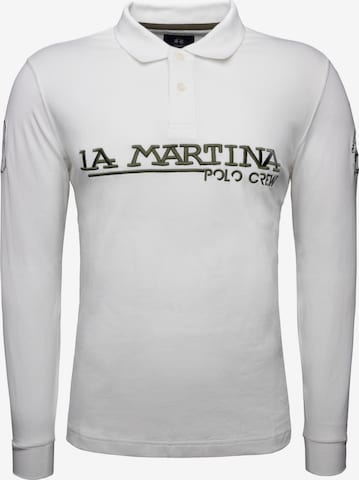 Maglietta ' XMP306 ' di La Martina in bianco: frontale