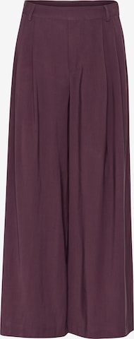 My Essential Wardrobe Bukser med lægfolder 'CadizMW' i brun: forside