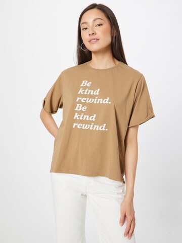 CATWALK JUNKIE Shirt 'REWIND' in Brown: front