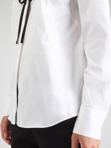 Camicia da donna 'ARCHIVE CLASSIC' di Karl Lagerfeld in bianco