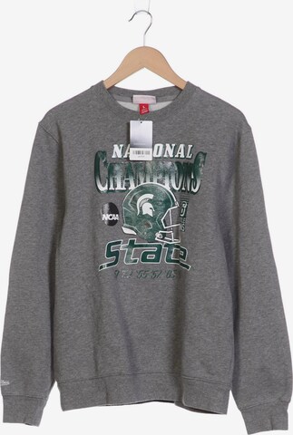 Mitchell & Ness Sweatshirt & Zip-Up Hoodie in L in Grey: front