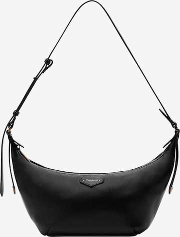Borsa a spalla 'Ines' di Pepe Jeans in nero: frontale