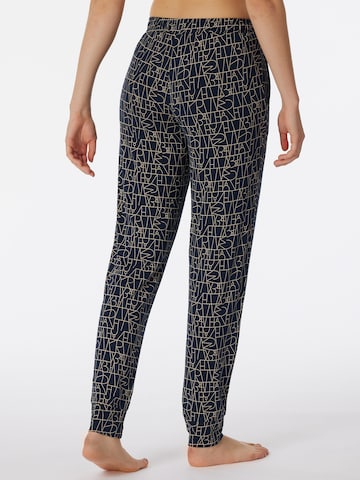 SCHIESSER Pajama Pants ' 95/5 ' in Blue