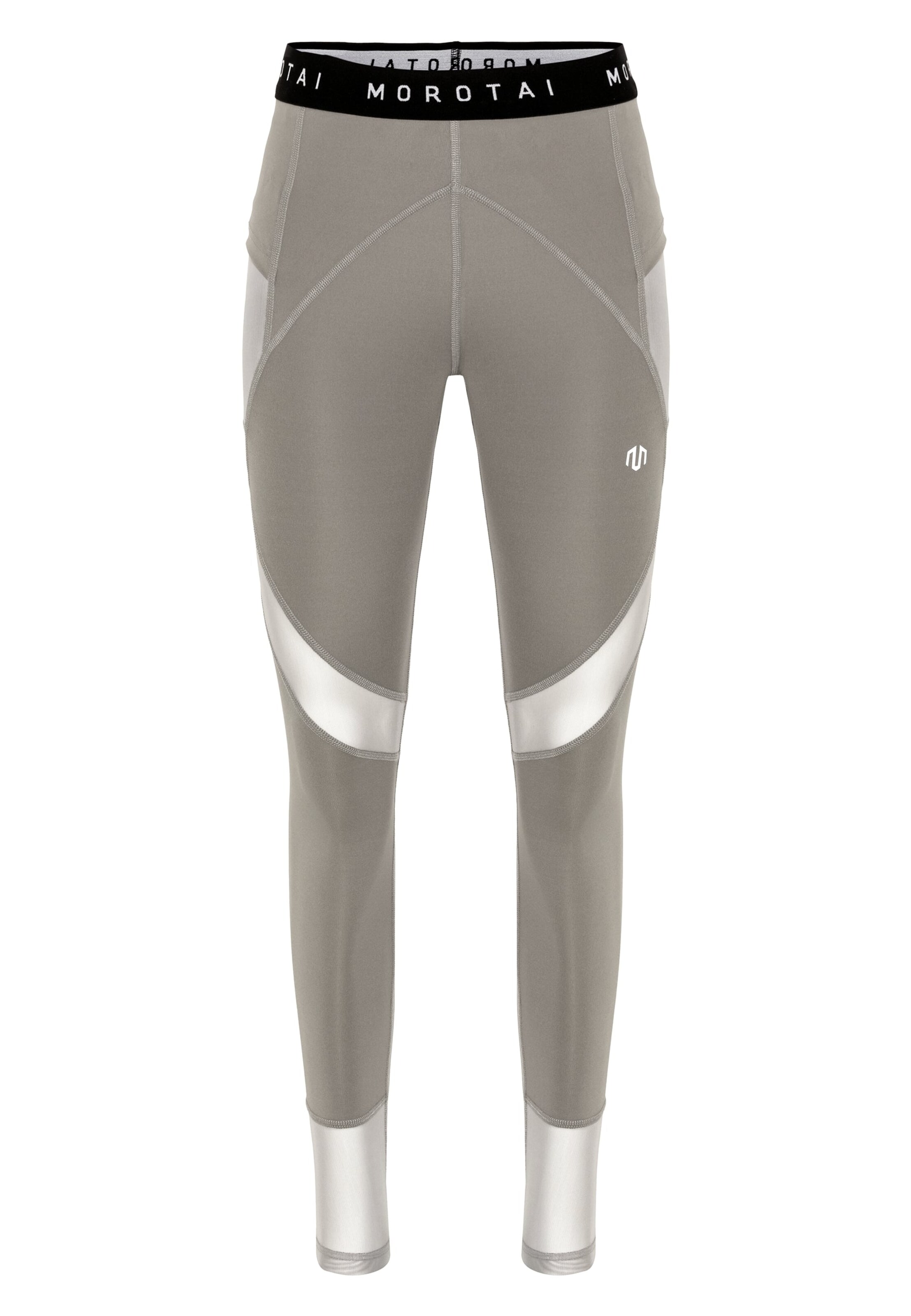 MOROTAI Skinny Sportovní kalhoty 'Naka' – šedá: přední strana