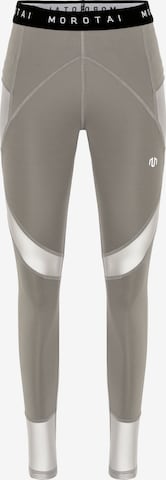 MOROTAISkinny Sportske hlače 'Naka' - siva boja: prednji dio