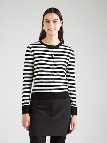 Cardigan Sisley en noir : devant