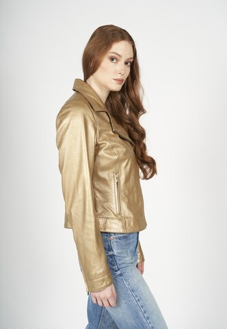 FREAKY NATION Prehodna jakna 'Runa-FN' | zlata barva