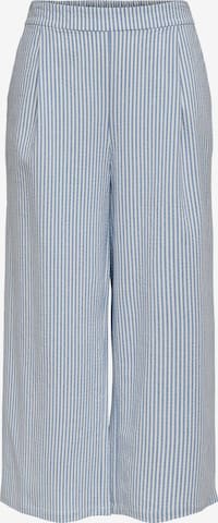ONLY Wide leg Pleat-front trousers in Blue: front