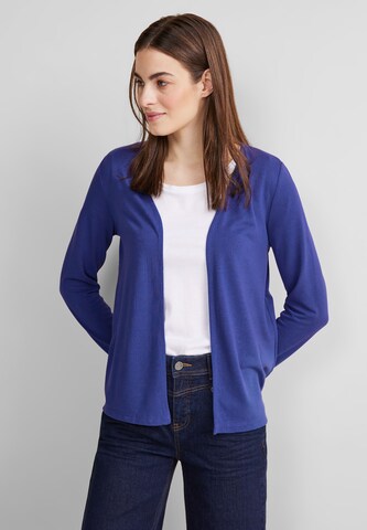 STREET ONE Knit Cardigan in Blue: front