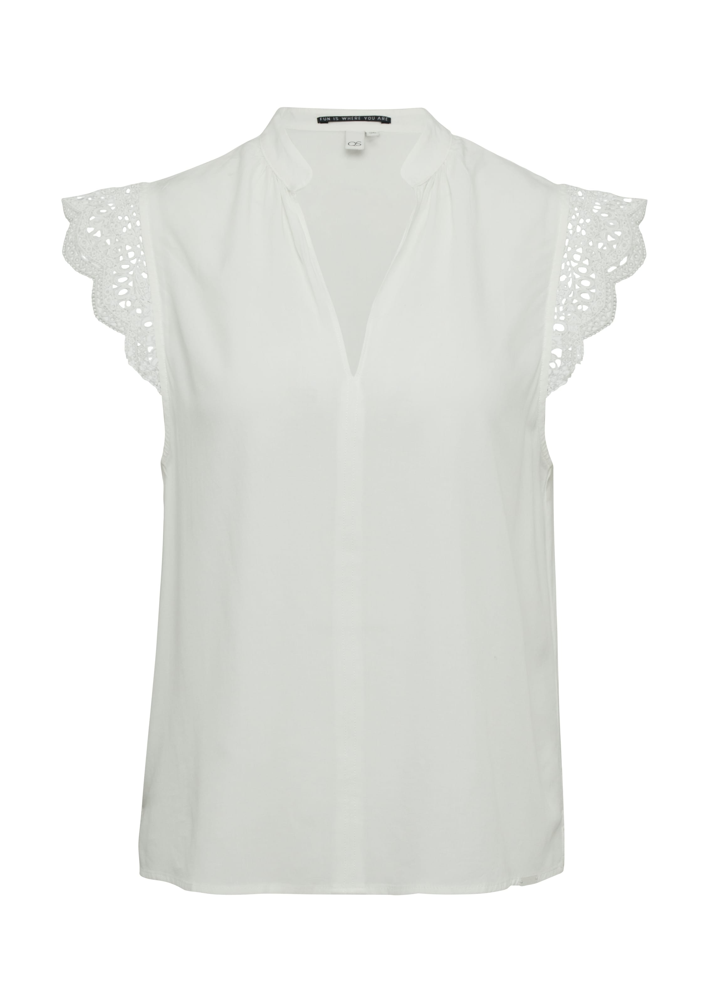QS Bluse in Weiß: Vorderseite