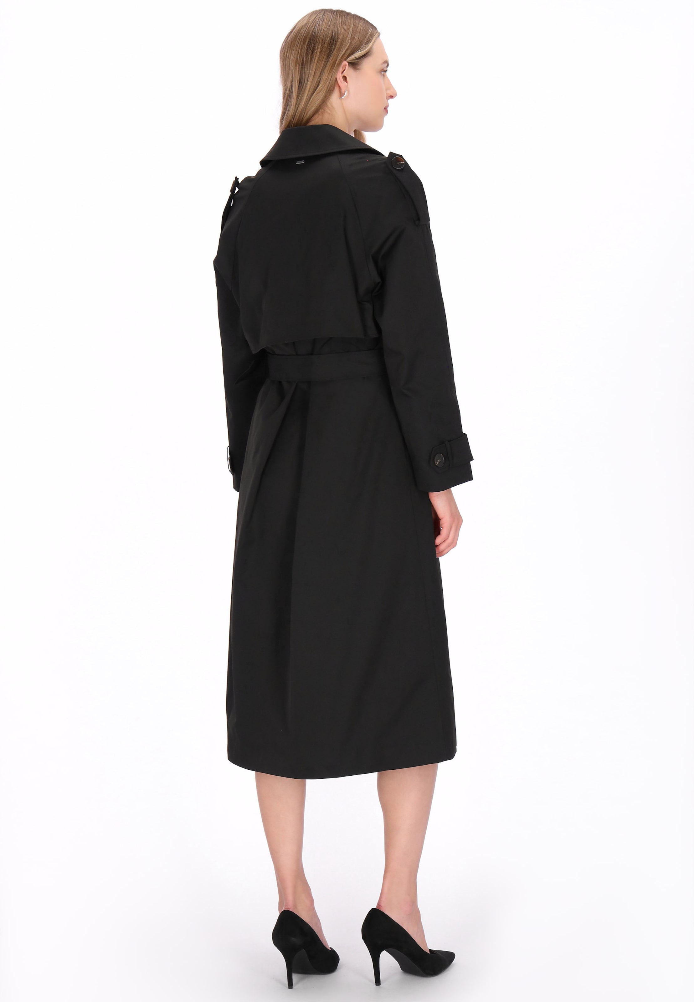 DreiMaster Klassik - Abrigo de entretiempo 'Classic' en negro