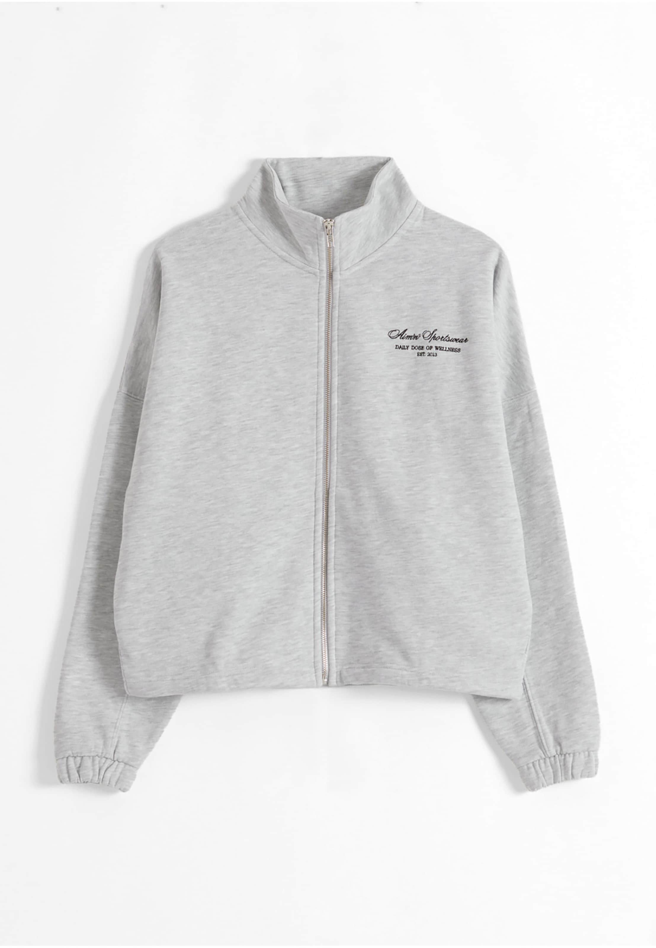 Veste de survêtement Aim'n en gris : devant