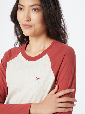 T-shirt 'Flaggy' Iriedaily en marron