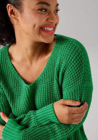 Aniston Pullover in Grün