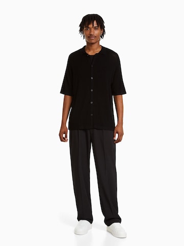 Bershka Regular fit Majica | črna barva