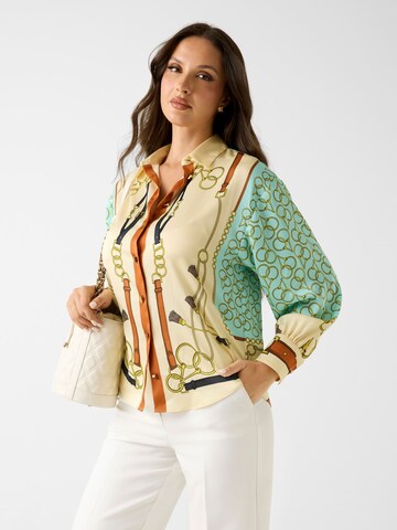 MARCIANO LOS ANGELES Blouse in Beige: front