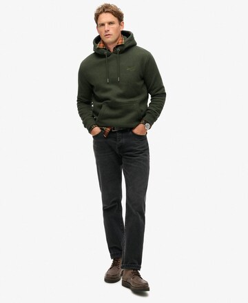 Superdry Sweatshirt 'Essential' in Groen: voorkant