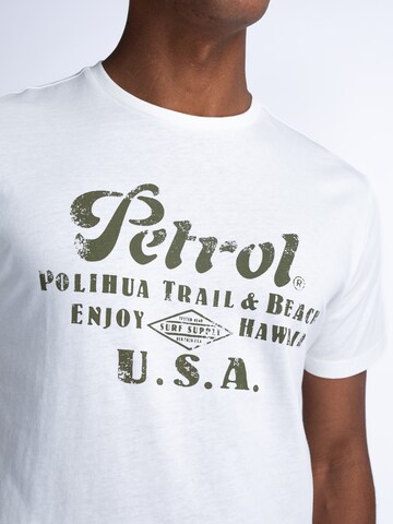 Tricou 'Sandcastle' de la Petrol Industries pe alb